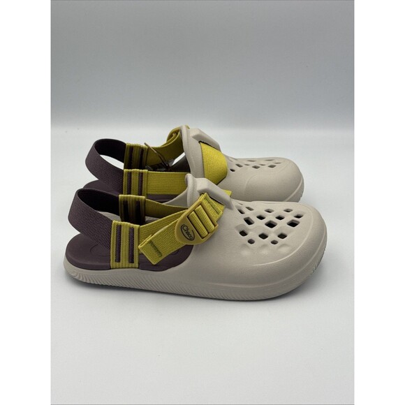 Women’s Chacos Clogs Size 6 Moonbeam‎ Cream Yellow Adjustable Strap Water Shoes - Picture 1 of 9